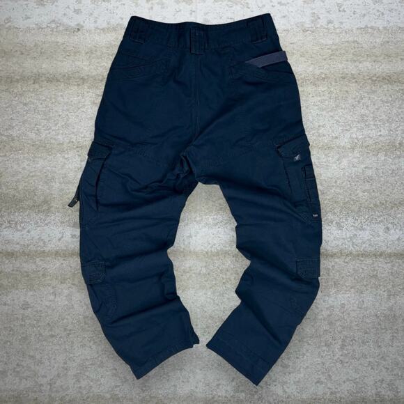 Vintage 5.11 Double Knees Tactical Pants Navy Blue Baggy Fit Cargos 90s - Picture 1 of 5